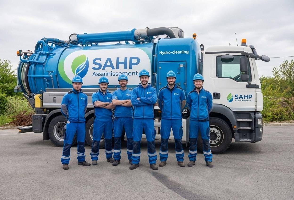 équipe SAHP en intervention de curage en Île-de-France