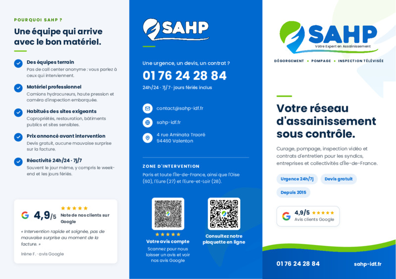 Aperçu : Plaquette SAHP