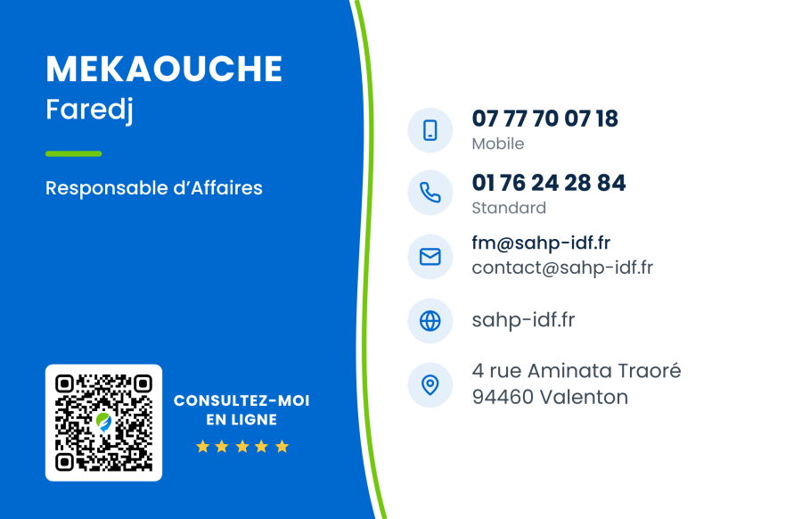 Aperçu : CARTE DE VISITE MEKAOUCHE Faredj